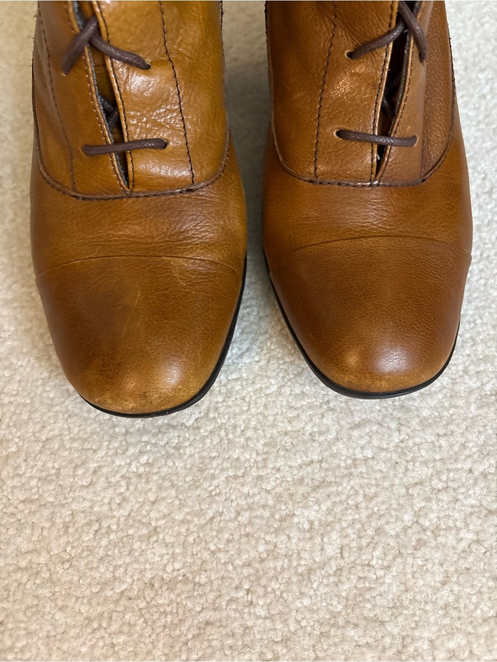 BORN FULL GRAIN LEATHER LACE UP GRANNY BOOTS SIZE 10 VICTORIAN - Picture 5 of 16
